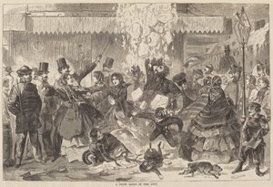 Eine Schneelawine in der Stadt von Winslow Homer