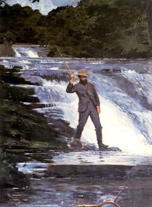 Ein Angler, 1874 von Winslow Homer
