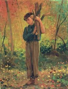 Junge, der Holzscheite hält, 1873