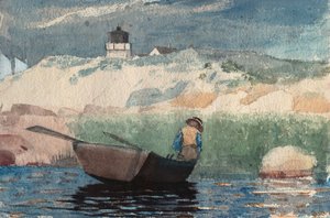 Junge im Boot, Gloucester von Winslow Homer