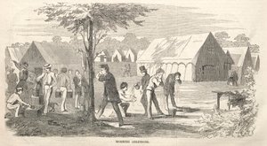 Camp Meeting Skizzen: Morgentoilette, 1858 von Winslow Homer