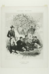 Kampagnenskizzen: Eine Freizeitbeschäftigung - Kavallerierast von Winslow Homer