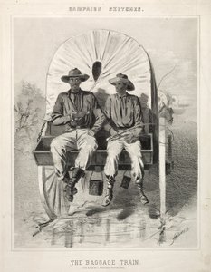 Kampagnenskizzen: Der Gepäckzug, 1863 von Winslow Homer