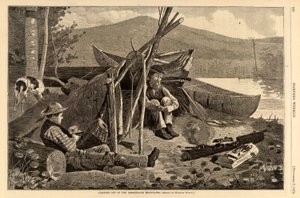 Camping in den Adirondack Mountains, aus Harper