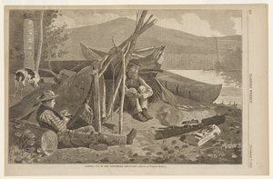 Camping in den Adirondack-Bergen