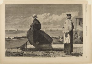 Papa kommt! von Winslow Homer