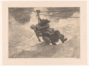 Die Rettungsleine von Winslow Homer
