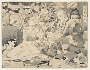 Internationale Teeparty, ca. 1867 von Winslow Homer
