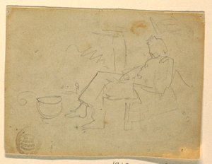 Sitzender Soldat, 1862