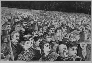 Feuerwerk in der Nacht des 4. Juli, 1868 von Winslow Homer