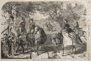 Maifeier auf dem Land, 1859 von Winslow Homer