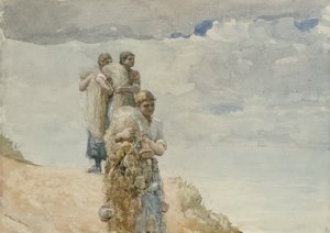 Auf der Klippe, Cullercoats, ca. 1881-82 von Winslow Homer