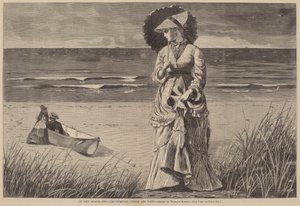 Am Strand - Zwei sind Gesellschaft, drei sind keiner, veröffentlicht 1872 von Winslow Homer