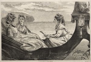 Am Strand von Long Branch von Winslow Homer