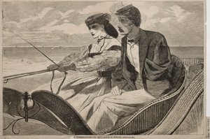 Unsere Badeorte - Der leere Ärmel in Newport, 1865 von Winslow Homer