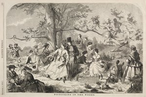 Picknick im Wald, 1858