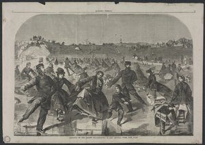 Schlittschuhlaufen auf dem Damen-Teich im Central Park, New York von Winslow Homer