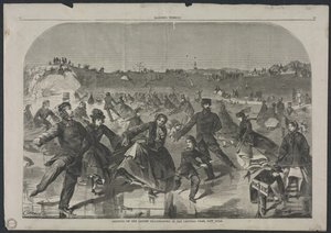 Schlittschuhlaufen auf dem Damen-Schlittschuhteich im Central Park, New York, 1860 von Winslow Homer