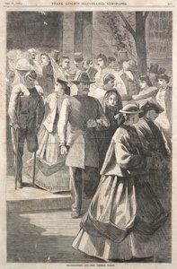 Erntedankfest - Die Kirchentür, 1865