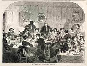 Erntedankfest - Das Abendessen von Winslow Homer