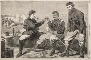 Erntedankfest in der Armee - Nach dem Abendessen: Der Wunschknochen, 1864