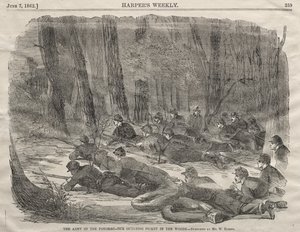 Die Potomac-Armee - unser vorgeschobener Wachposten im Wald von Winslow Homer