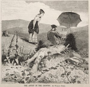 Der Künstler auf dem Land, 1869 von Winslow Homer