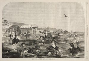 Die Bäder von Newport, 1858 von Winslow Homer