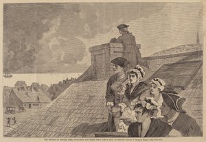 Die Schlacht von Bunker Hill - Beobachtung des Kampfes vom Copp