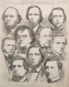 Die Delegation von Georgia im Kongress, 1861