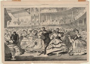 Der große russische Ball in der Academy of Music, 5. November 1863, aus Harper