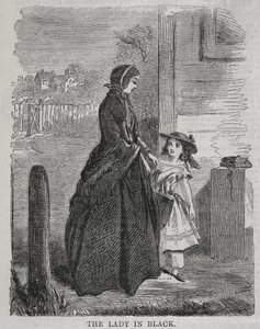 Die Dame in Schwarz, 1860
