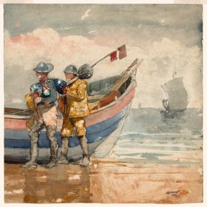 Die Rückkehr, Tynemouth (recto) Studie (verso)