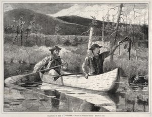 Fallenstellen in den Adirondacks von Winslow Homer