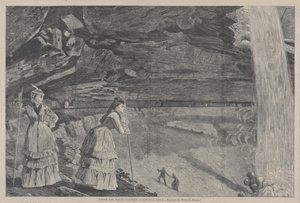 Unter den Wasserfällen, Catskill Mountains von Winslow Homer