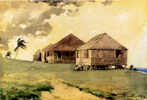 Aufkommender Tornado, Bahamas, 1885 von Winslow Homer