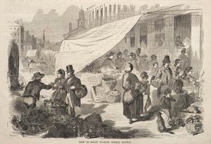Ansicht der South Market Street, Boston, 1857 von Winslow Homer