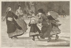 Winter - Eine Schlittschuhszene von Winslow Homer