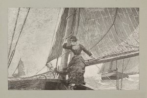 Mädchen beim Segeln von Winslow Homer