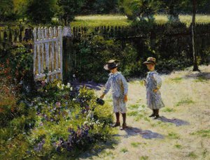 Kinder im Garten