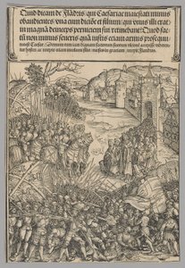 Flämische Rebellion, Tafel 7 aus Historische Szenen aus dem Leben von Kaiser Maximilian I. aus dem Triumphbogen