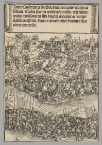 Krieg mit Geldern, Tafel 5 aus Historische Szenen aus dem Leben von Kaiser Maximilian I. vom Triumphbogen von Wolf Traut