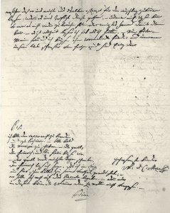Eigenhändiger Brief von Wolfgang Amadeus Mozart von Wolfgang Amadeus Mozart