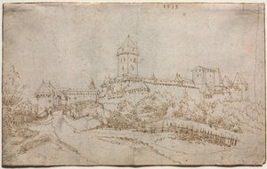 Ansicht einer Burg (recto), 1513