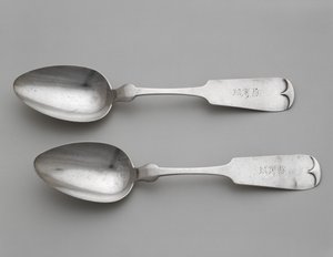 Dessertlöffel, ca. 1860-1870 von Wood and Hughes
