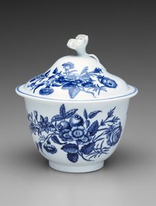 Zuckerdose mit Deckel, ca. 1760-1780