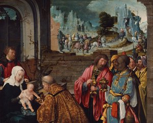 Die Anbetung der Heiligen Drei Könige, 1515-1525
