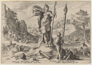Das Zeitalter der Bronze von Workshop of Hendrick Goltzius, after Hendrick Goltzius