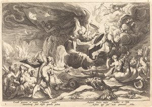 Der Sturz des Phaeton von Workshop of Hendrick Goltzius, after Hendrick Goltzius