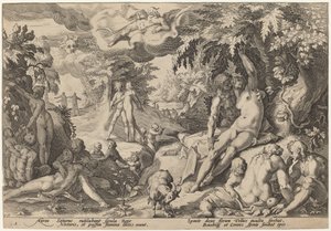 Das goldene Zeitalter von Workshop of Hendrick Goltzius, after Hendrick Goltzius